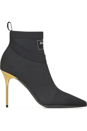 Balmain Ankle Boots with Gold Stiletto