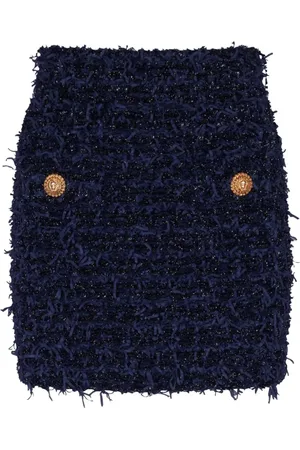 Balmain Short Tweed Skirt
