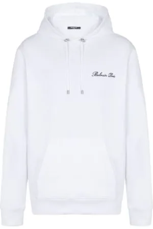Balmain Embroidered Logo Hoodie
