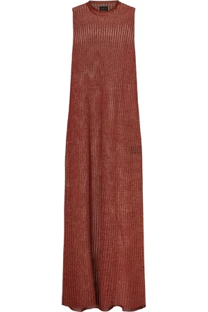 FISICO Knitted Dresses, female, , M, Cannella Ss25 Cinnamon Dress with Lurex