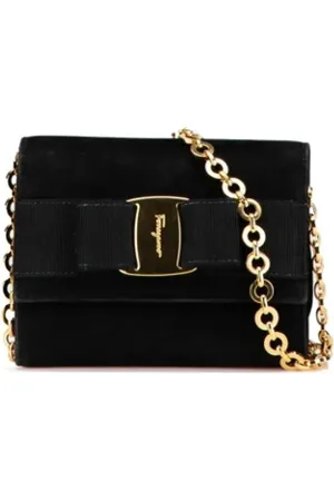 Salvatore Ferragamo Pre-owned Cross Body Bags, female, , ONE SIZE, Pre-owned Suede shoulder-bags