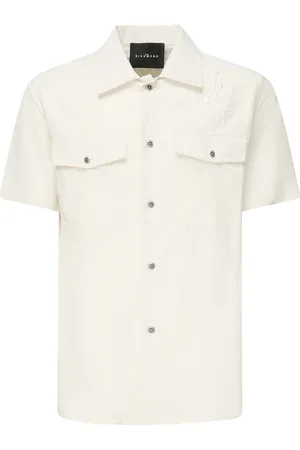 John Richmond Short Sleeve Shirts, male, , L, Shirt with Front Button Closure