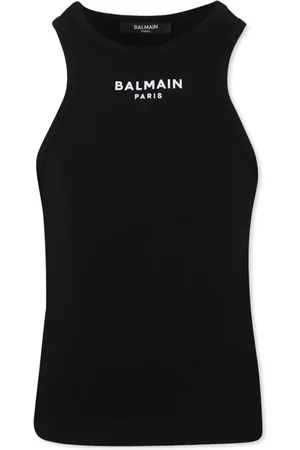 Balmain Cotton Tank Top Round Neck