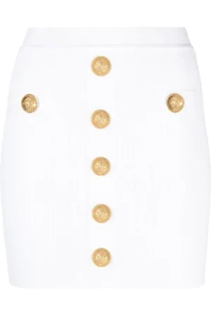 Balmain Skirt with Gold Buttons