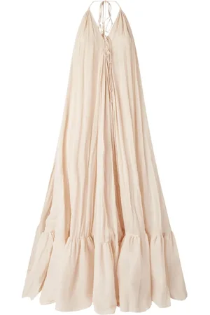 Pinko Maxi Dresses, female, , XS, Flared Pink Dress Open Back
