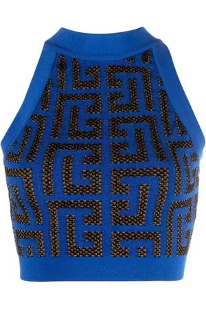 Balmain Monogram Cropped Top