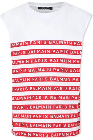 Balmain Sleeveless Cotton Tank Top
