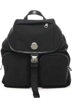 Moncler Backpacks, female, , ONE SIZE, Nylon Backpack with Leather Trim