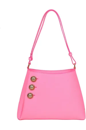 Balmain Emblème Coin-button Leather Shoulder Bag