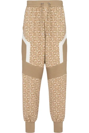 Balmain Jogging bottoms with printed pyramid monogram