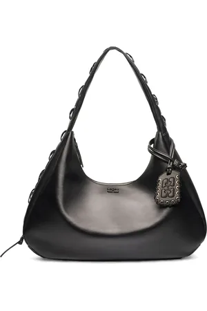 Ganni Shoulder Bags, female, , ONE SIZE, Hobo Bag with Corset Details