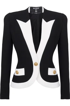 Balmain Two-tone Crepe Jacket