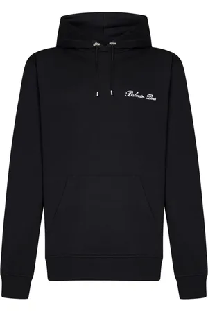 Balmain Logo Embroidered Cotton Hoodie