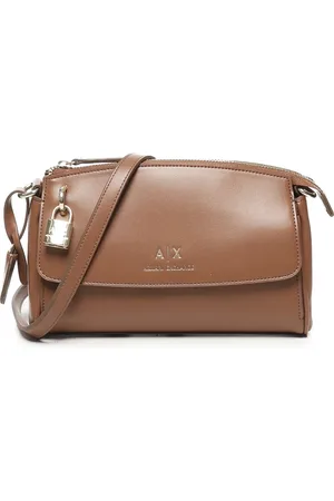 Armani Exchange Cross Body Bags, female, , ONE SIZE, Stylish Camel Shoulder Bag with Zip