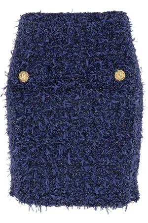 Balmain Tweed Short Skirt