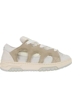 PAURA Sneakers, female, , 5 2/3 UK, White Mesh & Suede Trainers