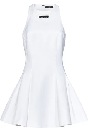 Balmain Textured Mini Dress Flared