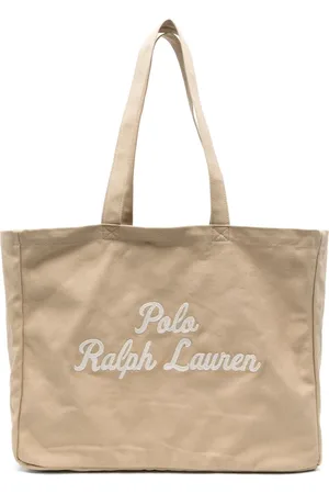 Ralph Lauren Tote Bags, female, , ONE SIZE, Cotton Tote Bag with Embroidery