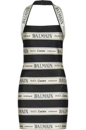 Balmain Ribbon Jacquard Knit Dress