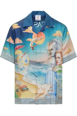 Casablanca Short Sleeve Shirts, male, , M, Le Pongeon Shirt