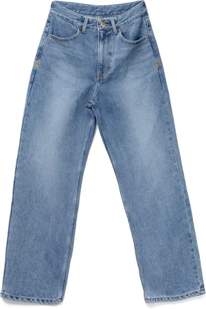 Ader Error Straight Jeans, male, , XS, Trousers with Leather Patch