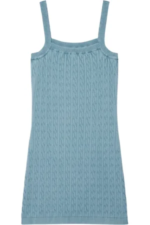 Lacoste Short Dresses, female, , M, Cable Knit Sleeveless Dress