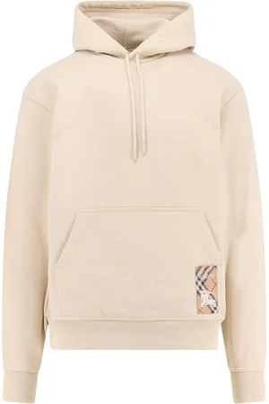 Burberry Hoodies, male, , XL, Cotton Hooded Sweatshirt with Kangaroo Pocket