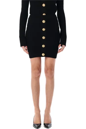 Balmain Buttoned Mini Skirt
