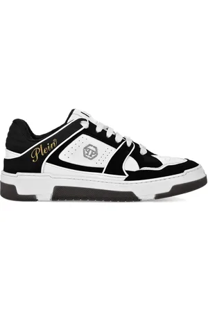 Philipp Plein Lace-Up Sneaker with Perforated Toebox