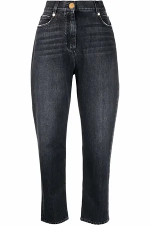 Balmain Straight Low-Rise Boyfriend Jeans