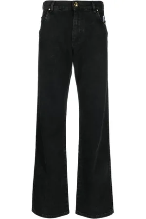 Balmain Acid Wash Wide Leg Jeans