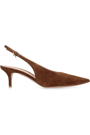 Gianvito Rossi Pumps, female, , 3 UK, Pointy Toe Slingback Kitten Heel Pumps