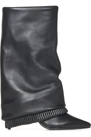 Balmain Heeled Boots, female, , 5 UK, Ankle Boots with Gaiter Effect