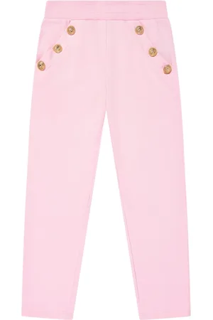 Balmain Logo Button Joggers for Girls