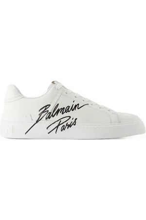 Balmain Leather Court Trainers