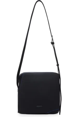 Ader Error Messenger Bags, male, , ONE SIZE, Leather Crossbody Bag with Tetraight Design