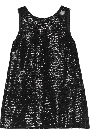 Balmain Sequin Party Dress Trapeze Style