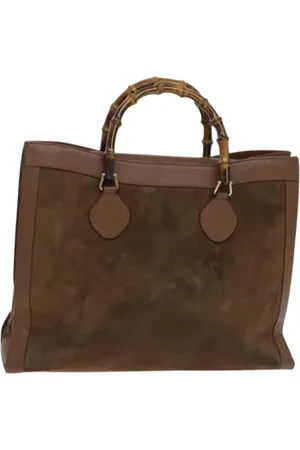 Gucci Pre-owned Tote Bags, female, , ONE SIZE, Pre-owned Suede gucci-bags