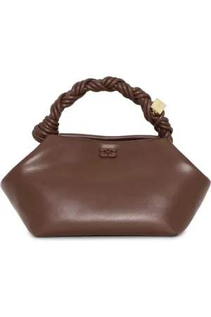 Ganni Handbags, female, , ONE SIZE, Leather Shoulder Bag with Logo