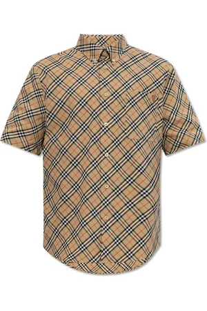 Burberry Short Sleeve Shirts, male, , S, Checkered Shirt