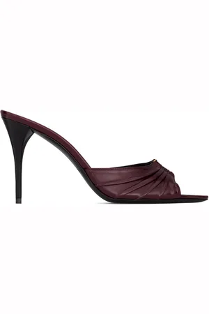 Saint Laurent Mules, female, , 4 1/2 UK, Elegant Leather Mules for Women