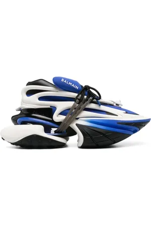 Balmain Blue White Trainers 3D Design