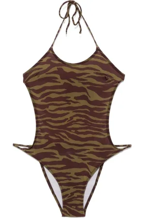 The Attico Green and Brown Swimwear Ss25