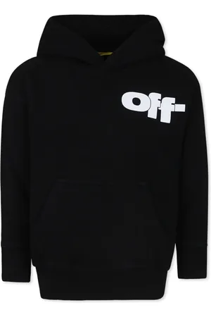 OFF-WHITE Sweatshirts, unisex, , 6 Y, Fleece Cotton Hoodie with Logo