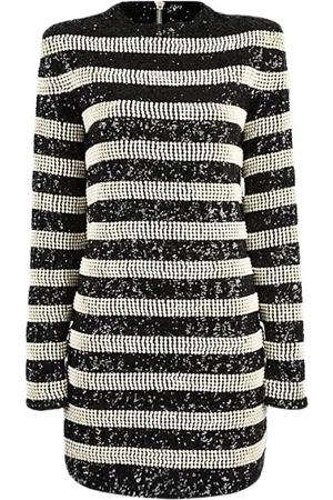 Balmain Embroidered Beaded Short Robe