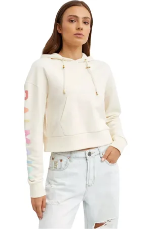 Balmain Rainbow Logo Hoodie Short Cut