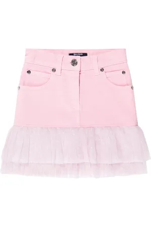 Balmain Pleated Hem Skirt