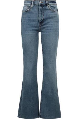 Frame Flare Stretch Jeans with Five Pockets