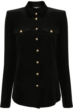 Balmain Silk Long Sleeve Shirt