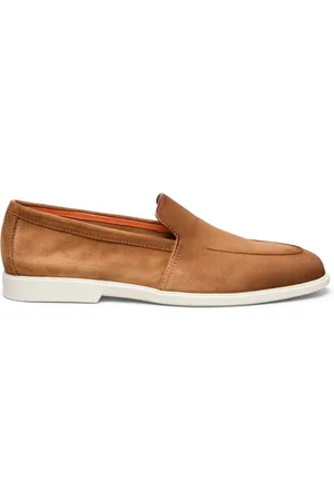 santoni Loafers, male, , 9 1/2 UK, Malibu Almond Toe Loafers